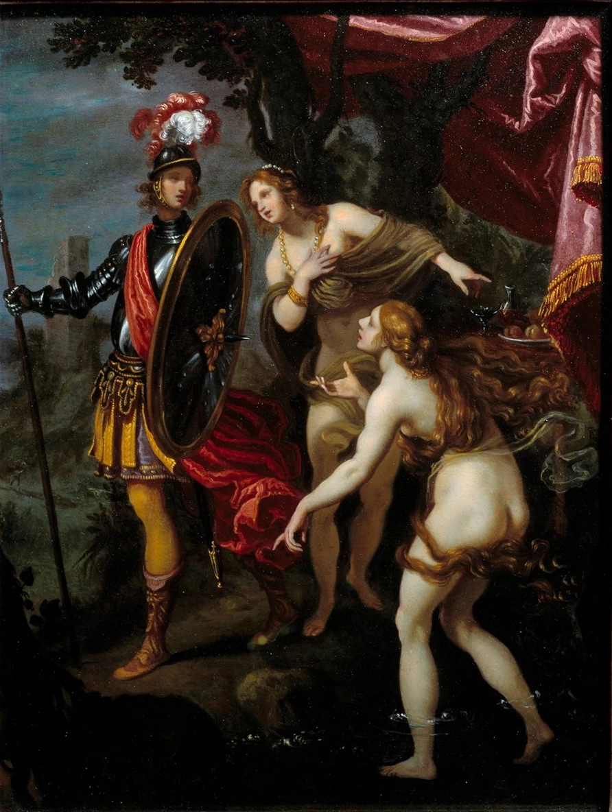 La tentazione di Carlo e Ubaldo - Louvre, Parigi 3